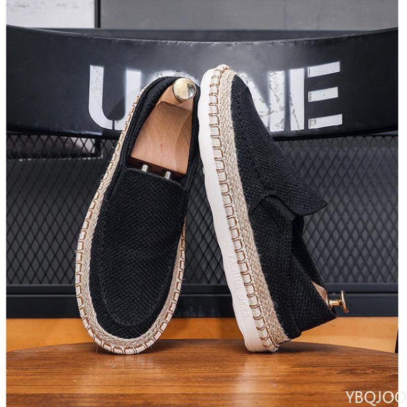 Fashion New Style Lazy Casual Cloth Shoes with One Foot Trendy Breathable Comfortable Fashionable In Summer Simple Men's Flat Shoes