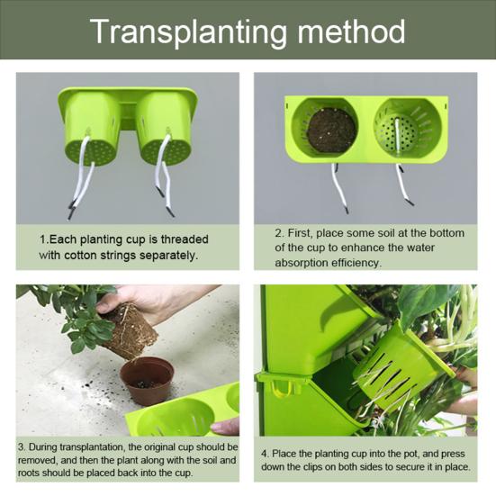 Вертикальный Сад Кашпо Подвесной Ящик для Посадки Ящик для Выращивания Овощей для Комнатных Растений Офис Домашний Декор