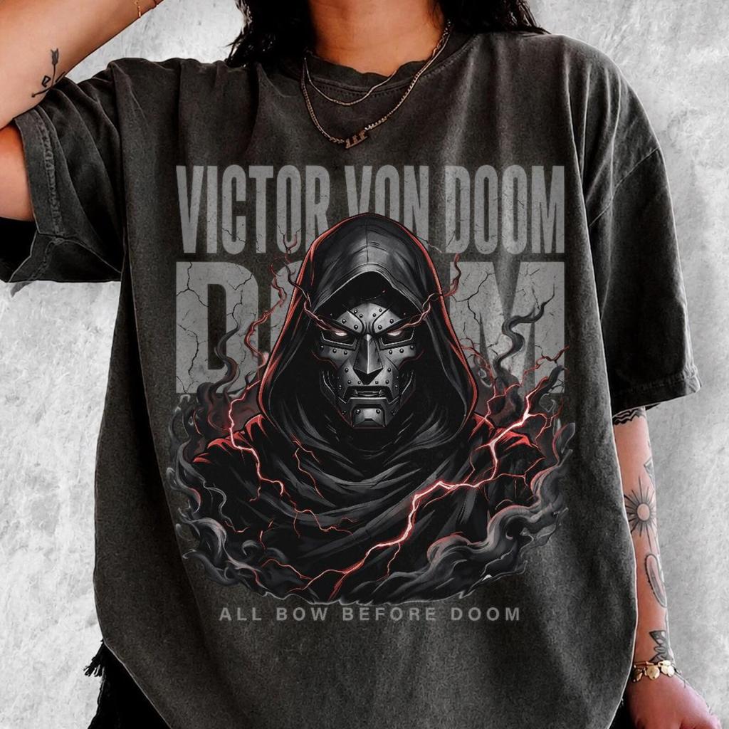 Doctor Doom Shirt, Victor Von Doom T-Shirt, Vintage Graphic Tee, Superhero Shirt, Comic Book Shirt, Dark Graphic Tee