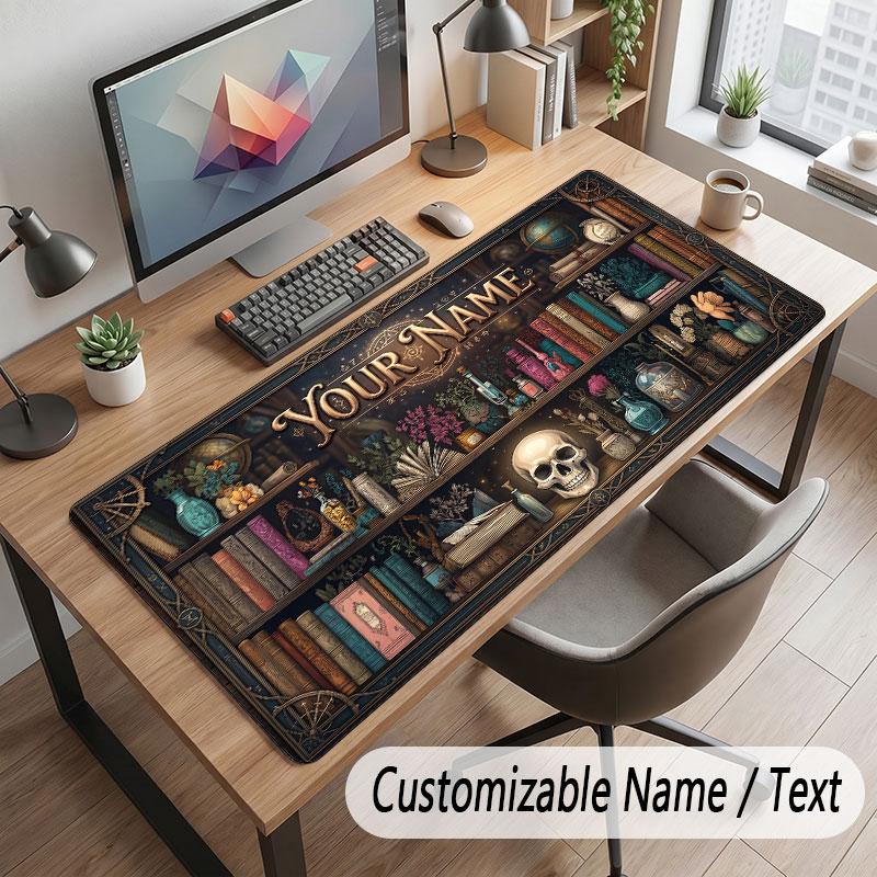 Personalized Name Designs Theme Customized Mouse Pad Personalized Print Name Text Desk Mat For Home Office Table Decor