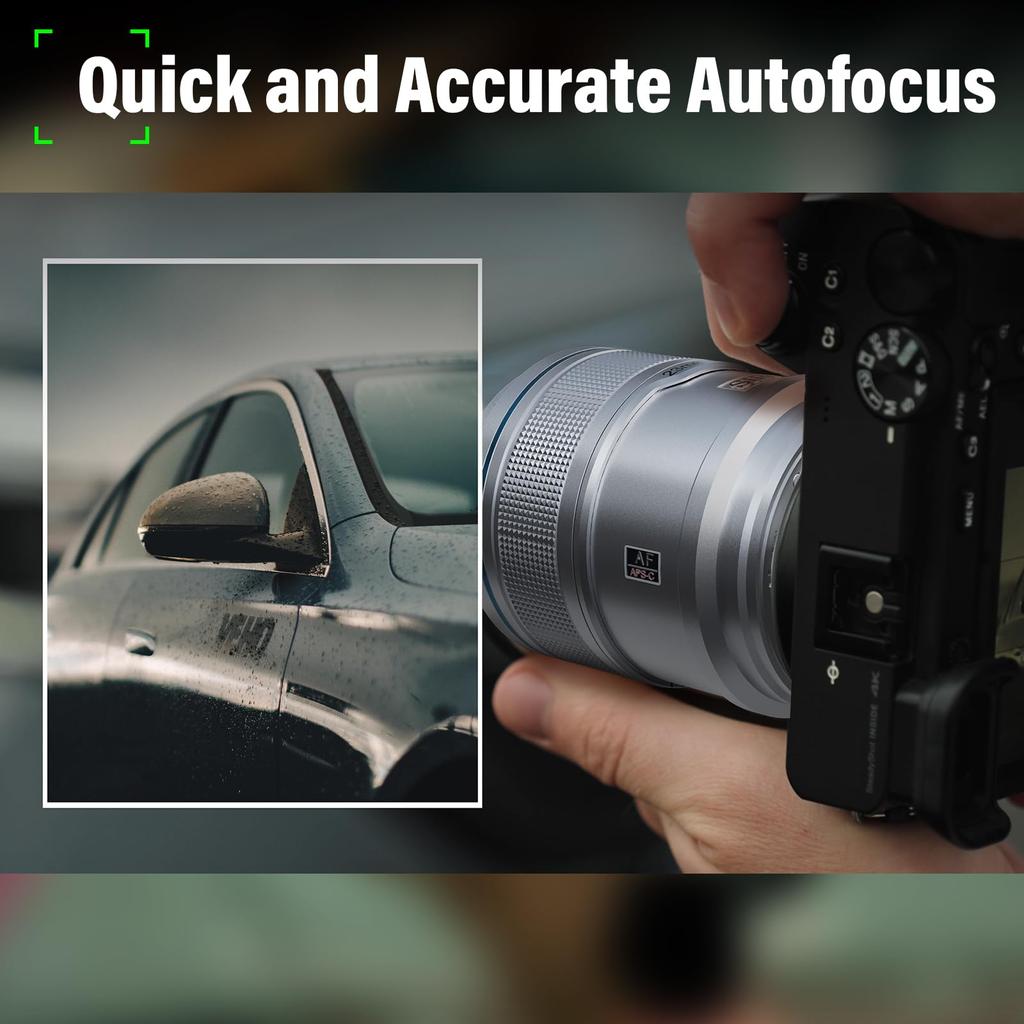 SIRUI Sniper 23mm Autofocus Wide Angle Camera Lens Lens, F1.2 APS-C (Z Mount, Silver)