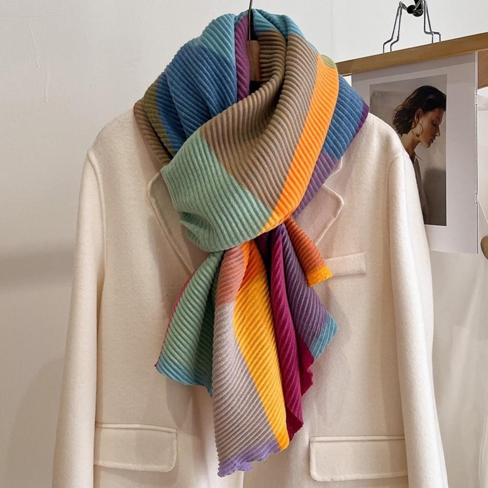 Windproof Keep Warm Blanke Multi-Colored Pashmina Fashion Scarf Shawl Winter