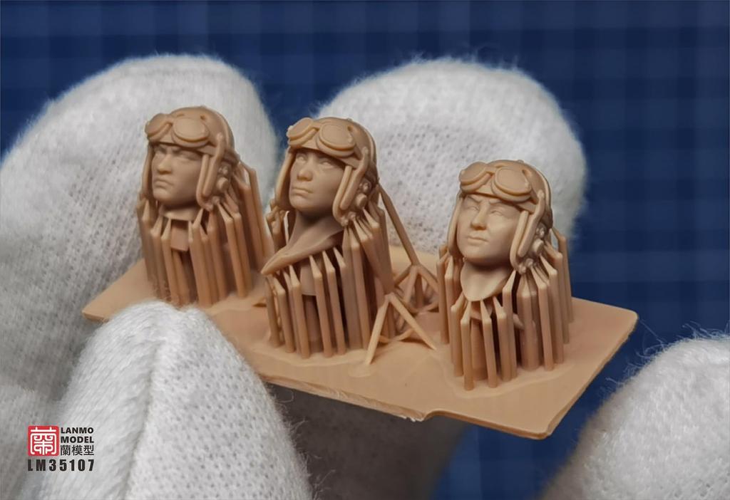 Lanmo Model Китайская экспедиционная армия Танковый экипаж Набор для 3D-принтера 1/35 3 детали LANLM-35107