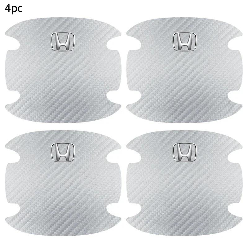4Pcs Car Door Bowl Anti-scratch Sticker Handle Protection Sticker For Honda Civic xrv hrv crv brv City Accord Fit Jazz Insight TA8