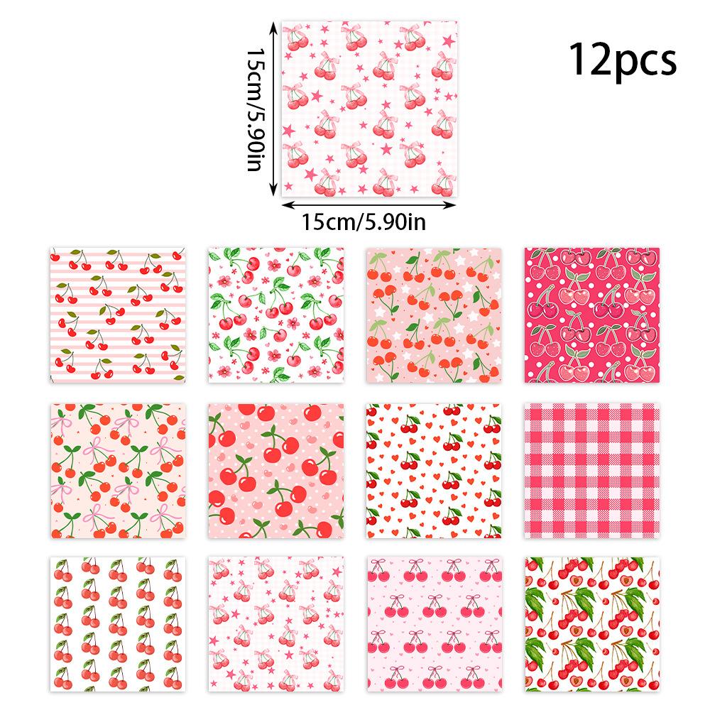 Birthday Party Decoration, Double Adhesive Paper, Pink, Cherry, DIY Gift Box, Packaging Paper, Party Decoration Supplies