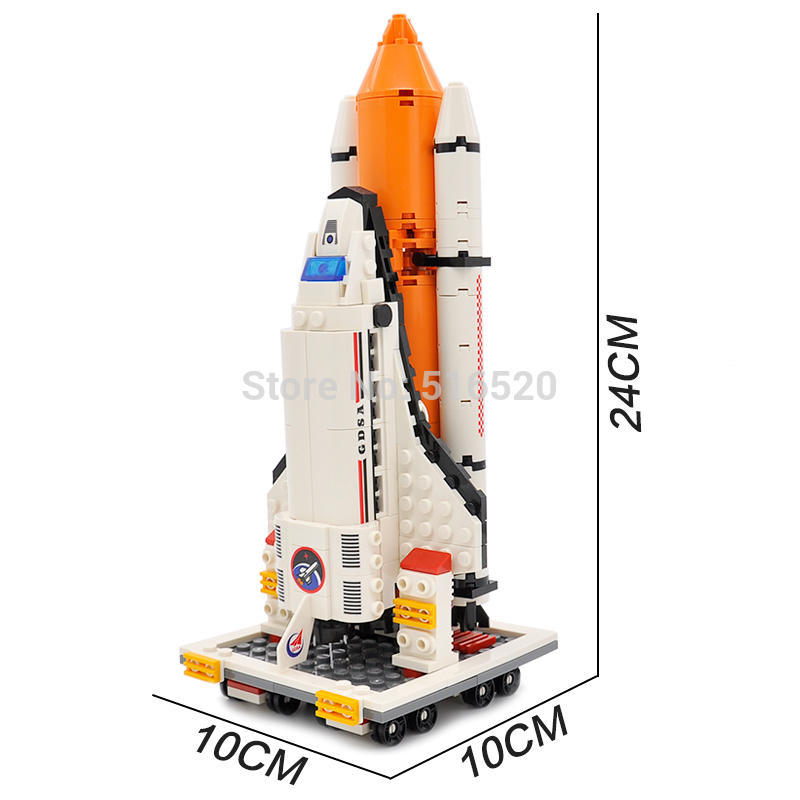 Gudi City Spaceport Space Shuttle Blocks 679pcs Кирпичи Строительные блоки Наборы образовательных блоков