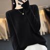 Женский кашемировый свитер Qinghe Cashmere 30% Кашемир 70% Шерсть Осенне-зимний кашемировый пуловер Мягкий и теплый