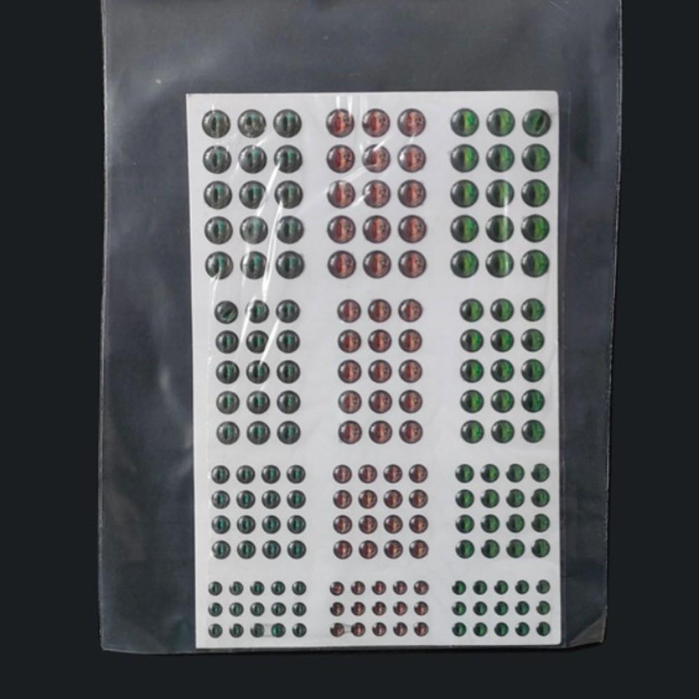 1 Sheets Mixed Color 3D Holographic Fish Eyes 3D Holographic Fly Tying Materials Tackle Repair