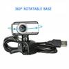 1Pc 480P PC Web Camera With Microphone USB 2.0 Webcam For Desktop Computer Laptop, Live Streaming 360° Rotation Webcam For Video