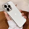 Роскошный однотонный мягкий силиконовый чехол для iPhone 17 Air 16 15 Plus 14 12 13 Pro Max Plus, с покрытием, глянцевый, ударопрочный, защитная крышка