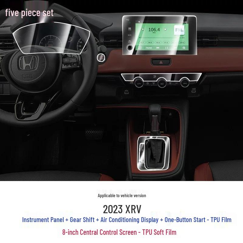 Новая защитная пленка для интерьера и фар Honda XRV, экрана центральной консоли, декора рычага переключения передач