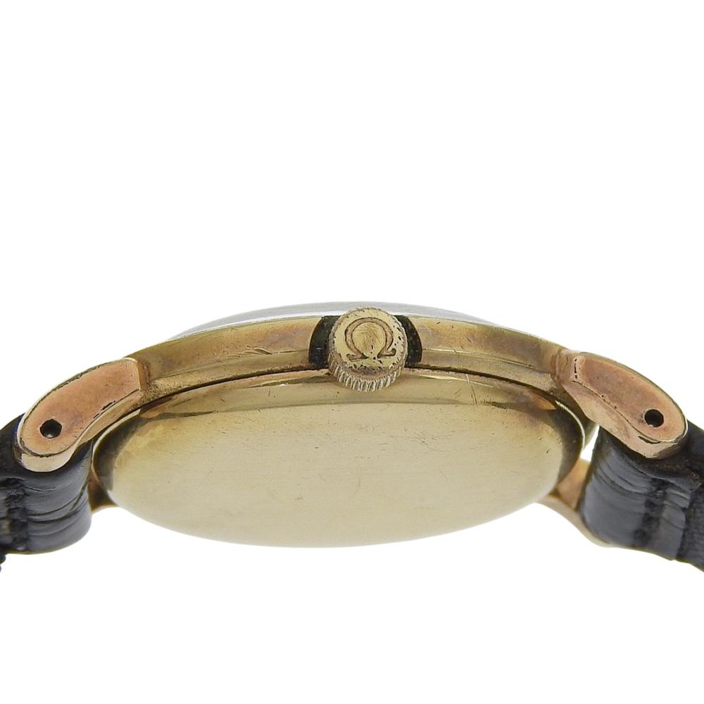 Omega Часы Cal.244 антикварные Серебряный циферблат Позолоченные/кожа Ручной завод Аналоговый дисплей Женские Б/У