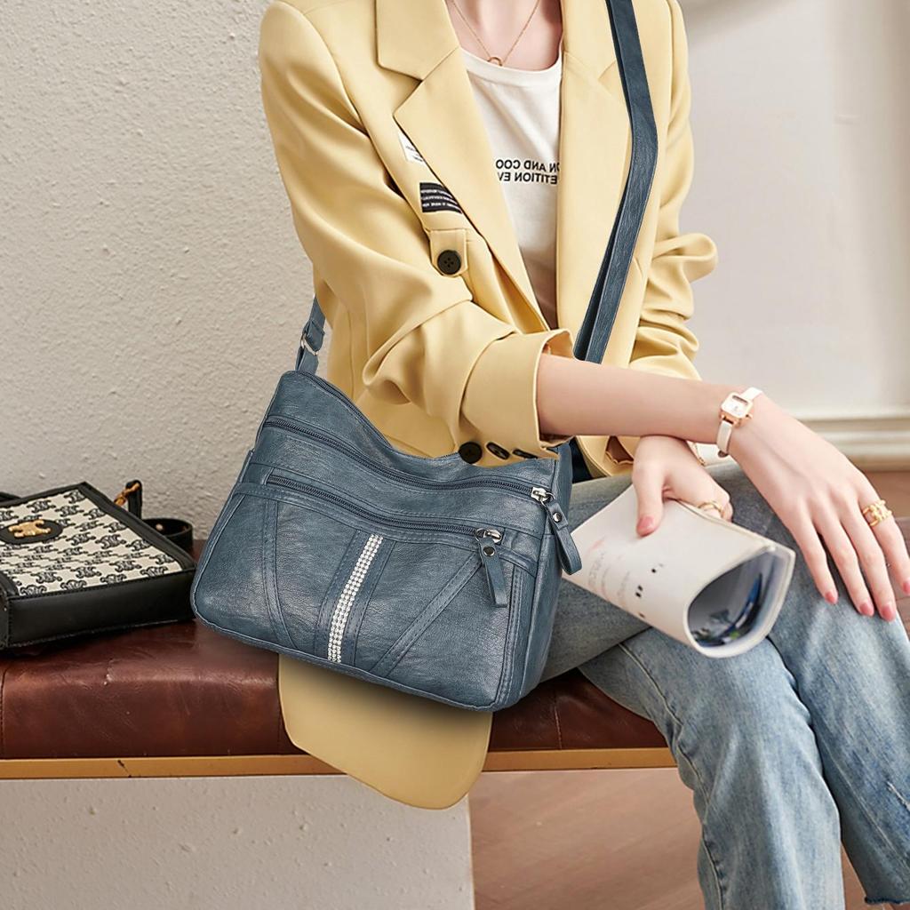Женская сумка 2026 Тренд Сумки Леди Сумки через плечо Мягкая кожа Мода Универсальная сумка кроссбоди