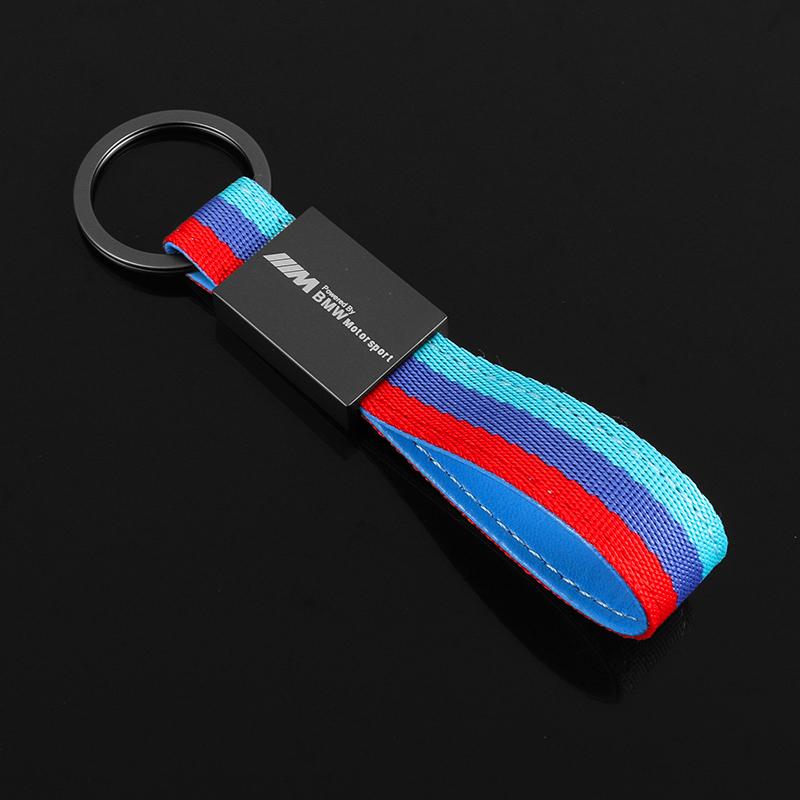 Luxury Car Keychain Chain Nylon Cord Key Rings Decoration Auto Accessories For BMW M E30 E39 E46 E90 E93 E60 F10 M5 M6 M7 X4 X5 blvc18