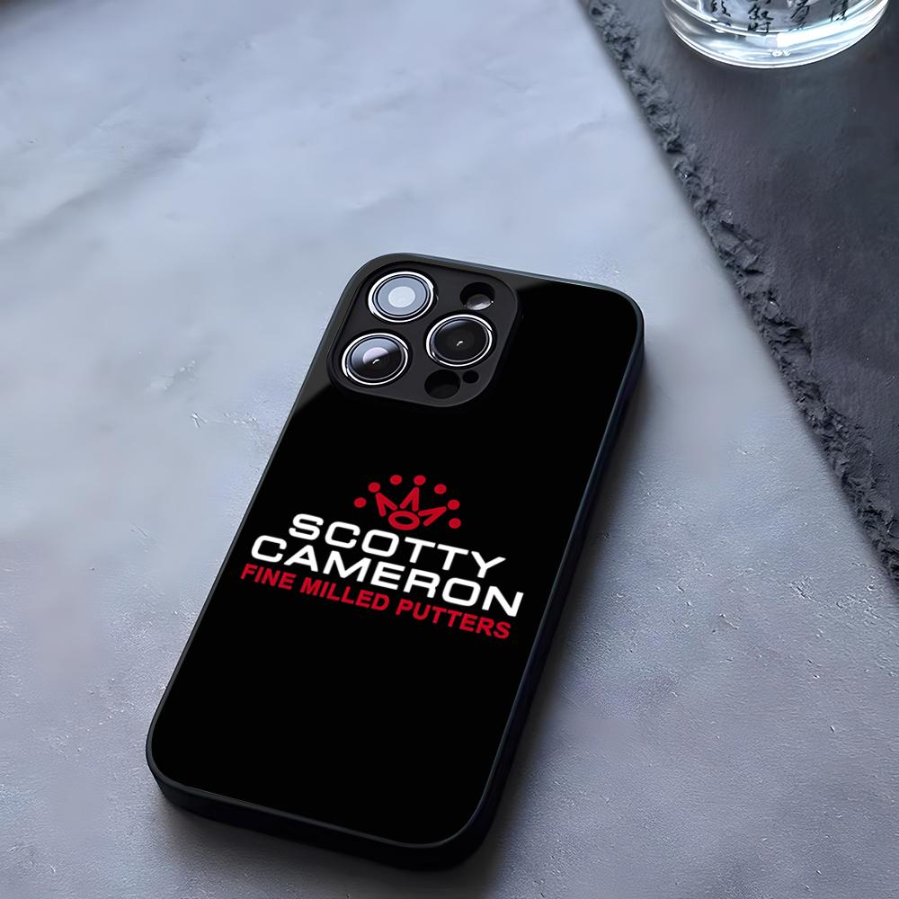 Черный Чехол для Телефона ScottyS Camerons Флаг Закаленное Стекло Для IPhone 17 13 14 16 12 15 11 Pro Max Plus Mini X XR SE2020 Coque