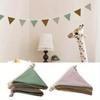 Cute Birthday Bunting Children's Room Pull Flower Kindergarten 10 Hanging Flags Triangle Flag Party Decoration Arrangement