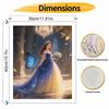 Disney princess butterfly oil painting hand painting coloring painting handmade diy home decoration gift