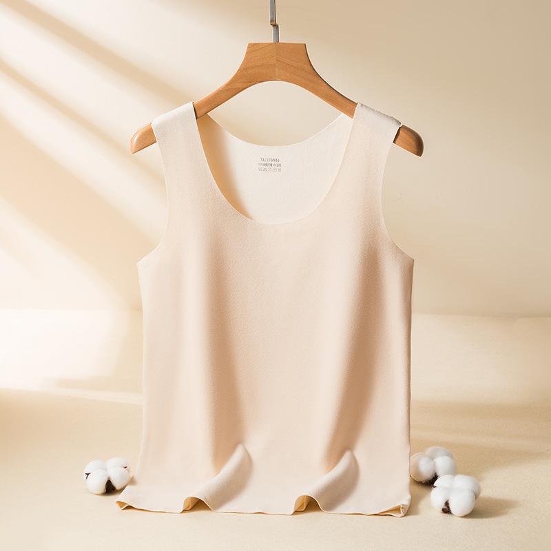 Мужской и женский двухцветный двусторонний бархатный бесшовный корректирующий жилет с отшлифованным низом.