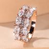 Винтажные кольца из розового золота с цирконием для женщин, модные универсальные украшения для свадебной вечеринки