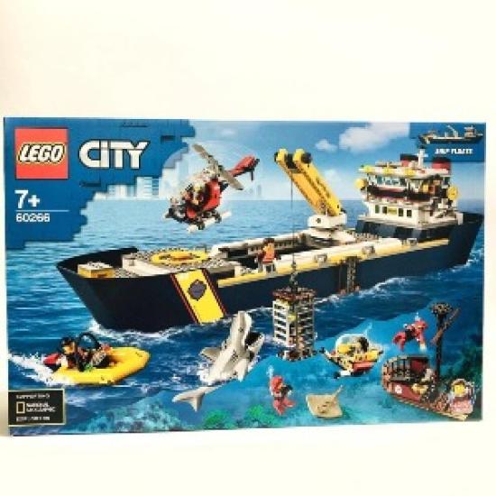 Открытая коробка LEGO City Экспедиционная партия Подводный исследовательский корабль 60266