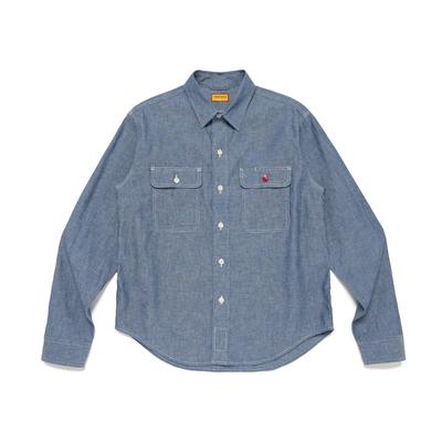 Chambray Work Shirt Past Blue