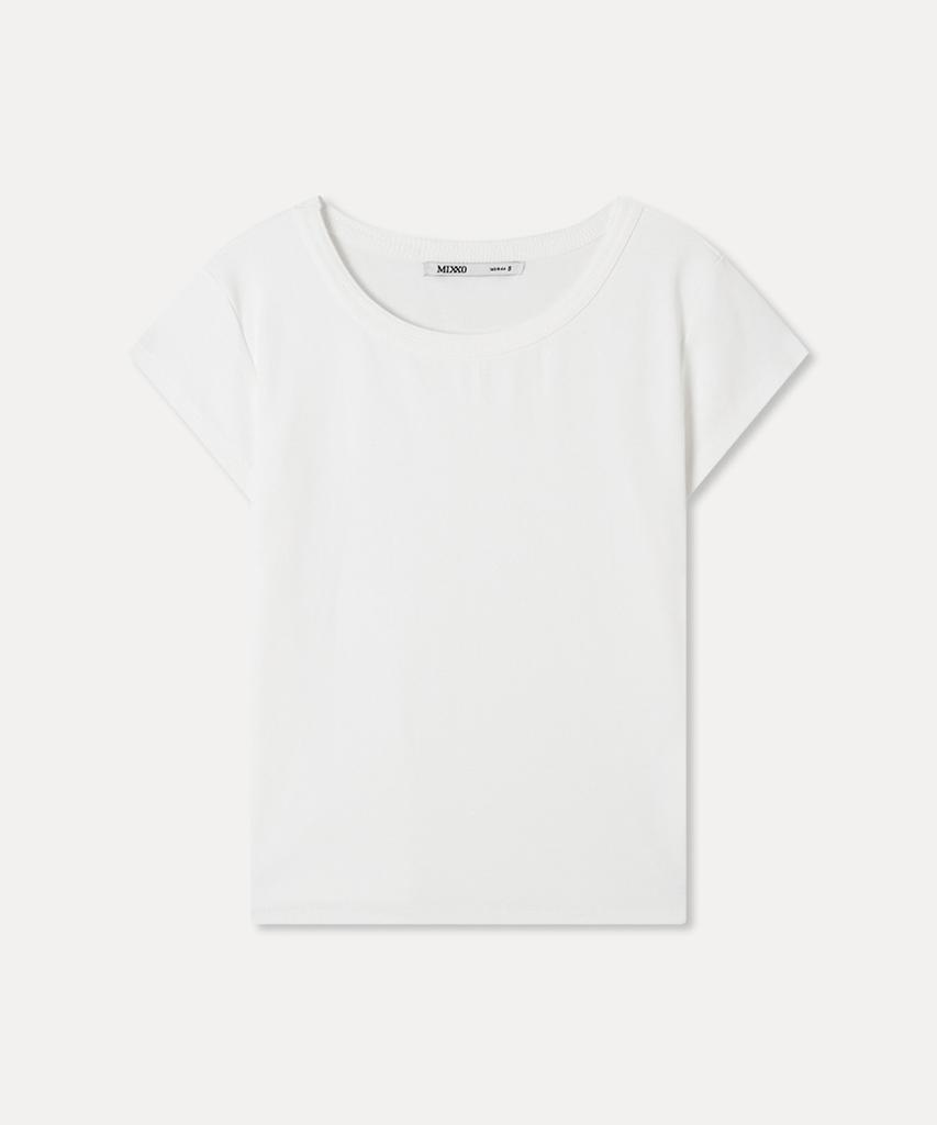 MIXXO Round Neck Short Sleeve T-Shirt Re Hwg55Ss_Miwhwg74Qs