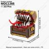 MOOXI Horror Game Monster Demon Train Clown Action Figures MOC Bricks Models Assembled Building Blocks Toys Kids Halloween Gifts