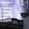 Techage H.265 Ultra HD 2K/4K Беспроводная IP-камера 4MP/8MP Наружная скоростная купольная PTZ-камера Красно-синяя световая сигнализация AI Обнаружен человек P2P