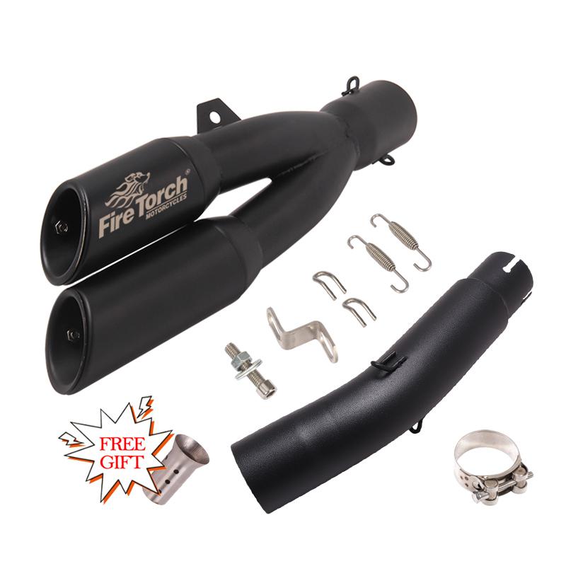 Надевается для HONDA Rebel 500 300 CM500 CM300 CMX500 CMX300 2017-2023, выхлопная труба мотоцикла, 51 мм, глушитель DB Killer Escape Moto