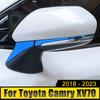 Car Accessories For Toyota Camry XV70 2018-2024 2024 2024 Stainless Steel Rearview Mirror Side Molding Cover Trim Strip Stickers