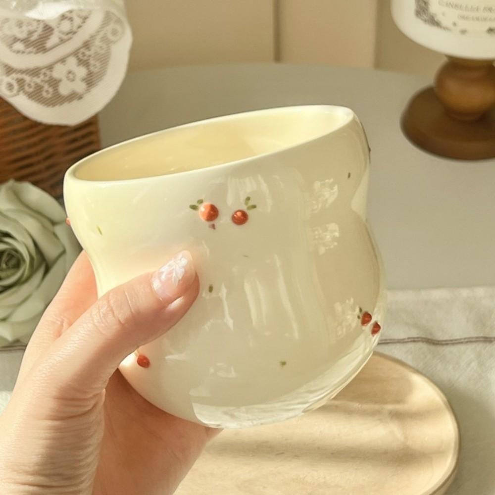 Hand-painted Coffee Cup Embossed Fruit Water Cup Creative Tea Cup  Gift Giving
