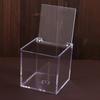 Ящик для хранения акриловый квадратный кубический органайзер с крышкой прозрачный дизайн пылезащитный многоцелевой ювелирный акриловый дисплей коробка