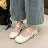 Shoes Woman 2024 Female Footwear Shallow Mouth Soft Low Heels Round Toe Casual Sneaker New On Heels Dress Moccasin Summer Mary J