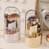 Rotating Dustproof Makeup Brush & Lipstick Holder - Desktop Cosmetics & Pen Organizer