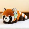 Hanhan Party Style Red Panda Plush Toy Children Sleeping Throw Pillow Girls Messenger Bag Home Ornament Office Doll