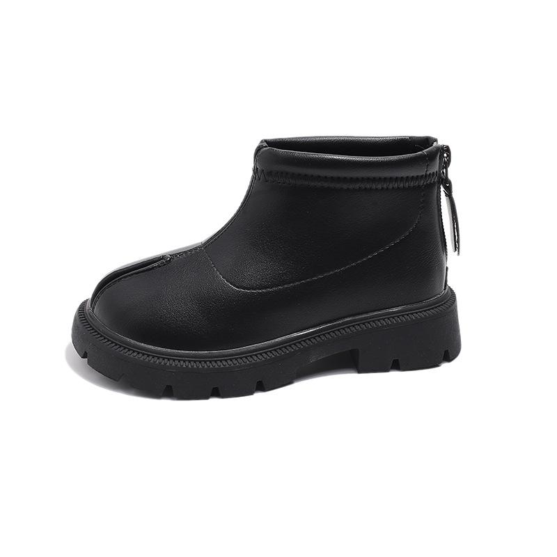 Winter Kids Shoes Boots for Girl Solid Color Toddlers Cotton Boots Fashion Round-toe Short Versatile Children Causal Ankle Boots