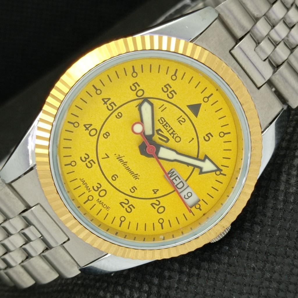 ВОССТАНОВЛЕННЫЕ SEIKO 5 PRESIDENT AUTOMATIC MENS JAPAN WATCH BACK 575b-a305241-2