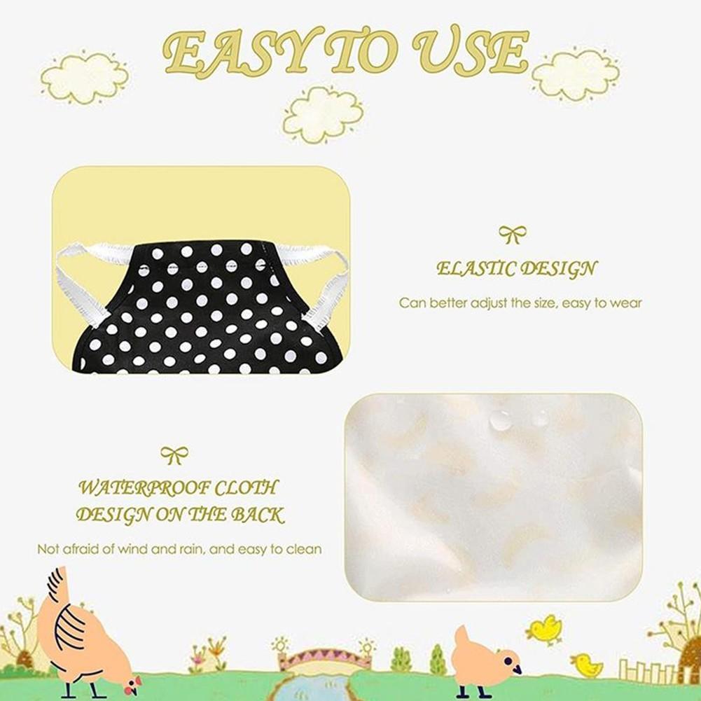 3 предмета куриное седло, куртка для курицы, фартук для курицы, фиксатор перьев для птицы WiW YV7