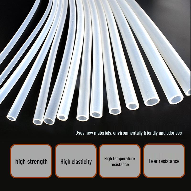 Маленькая высокотемпературная пищевая силиконовая трубка - Внутренний диаметр 0,3-1