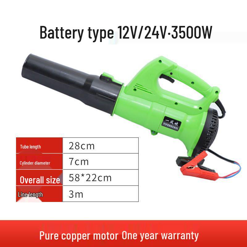 Высокомощный ручной электрический воздуходув для удаления пыли, листьев и снега - 220В, промышленное использование