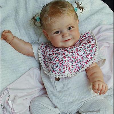 60 см 3D-краска Skin Art Reborn Bebe с тканью вен, силиконовая кукла для тела, игрушка Мэдди для девочек, улыбающийся малыш, реалистичный подарок