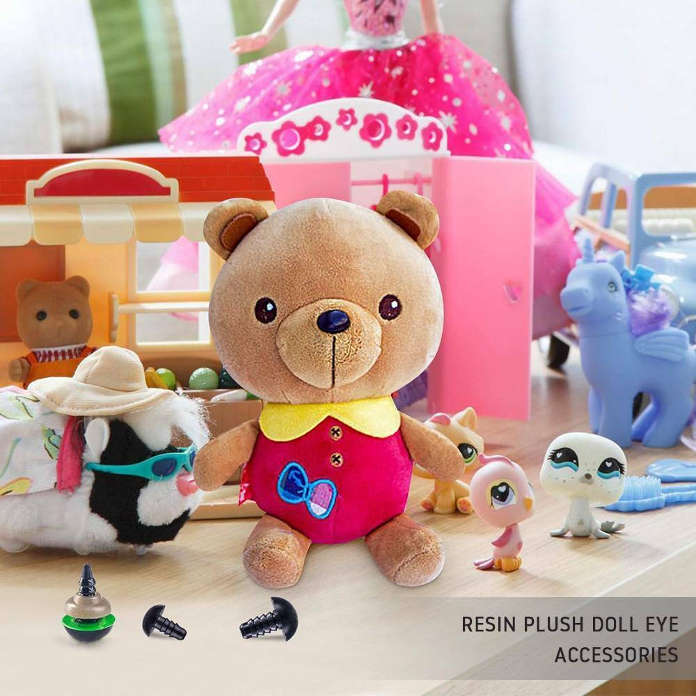 580pcs Safety Eyes Noses For DIY Bear Toys Animal Dolls Making Craft Kit Tool