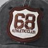 Стиранная хлопковая новая бейсболка с вышитыми буквами 68 старая стираная кепка шляпа от солнца для улицы