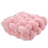 Nordic Handmade Woven Plush Square for Seat Back Cushion Knotted Stuffed Color Thick Chair Pad Floor Waist Pillow