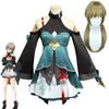 Game Honkai: Star Rail Qingque Cosplay Wig Dress Shorts Bow Headwear Accessories Full Set Clothing Halloween Carnival Costumes