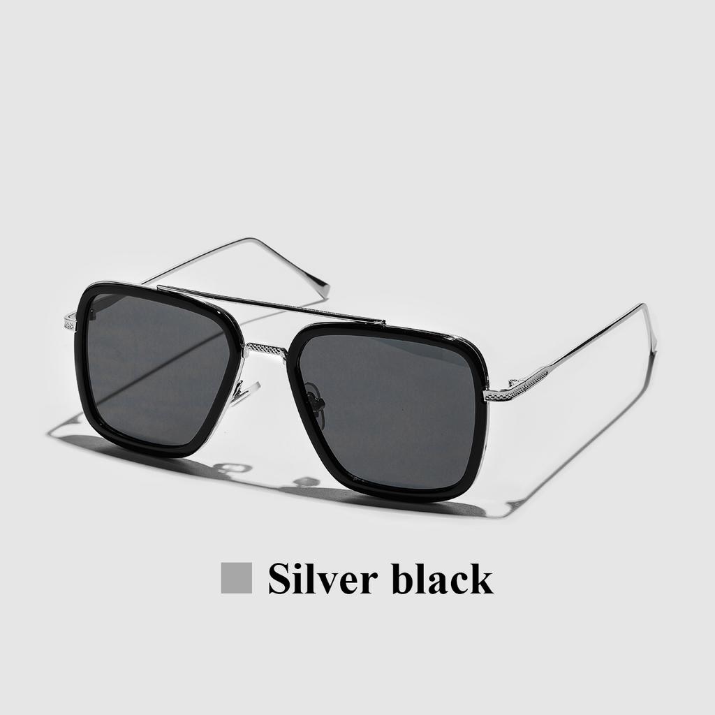 Ruiao Квадратные мужские дизайнерские солнцезащитные очки Металлическая оправа Градиентные Роскошные Очки UV400 Прямоугольные Авиаторы Солнцезащитные очки для мужчин