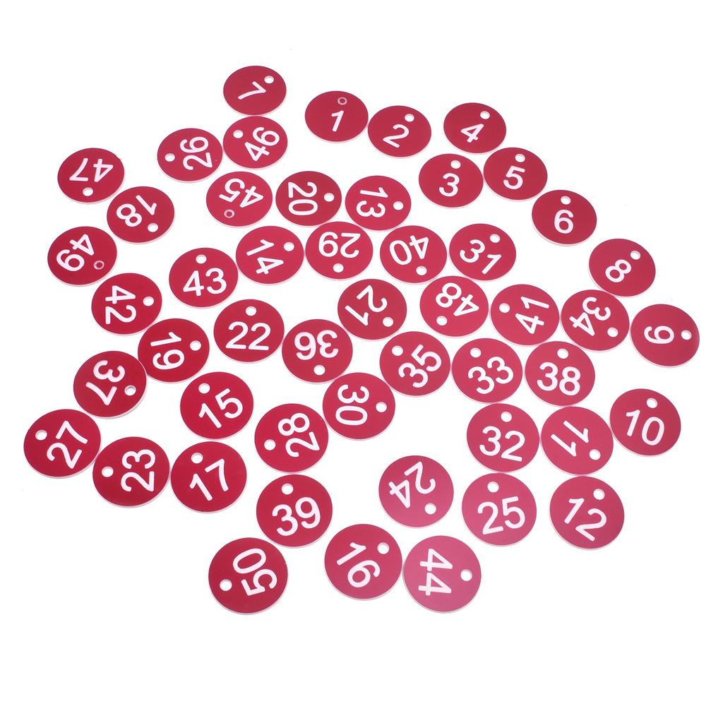 50 шт. пронумерованная этикетка пронумерованная бирка для фермы скотоводство пчеловодство разведение принадлежности 1-50 красный