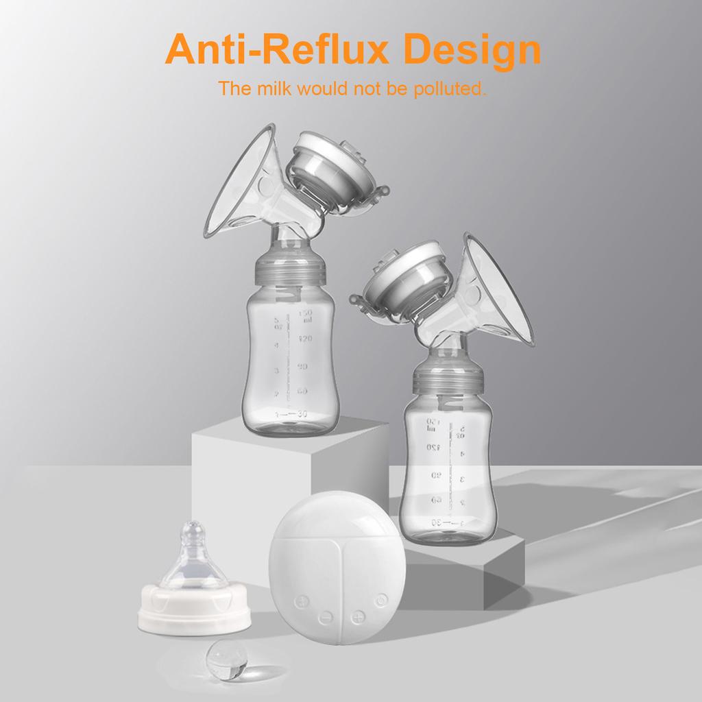 Electric Double Breast-Pump Portable Ultra Low Noise Anti-Reflux Comfortable Pumping Breastfeeding