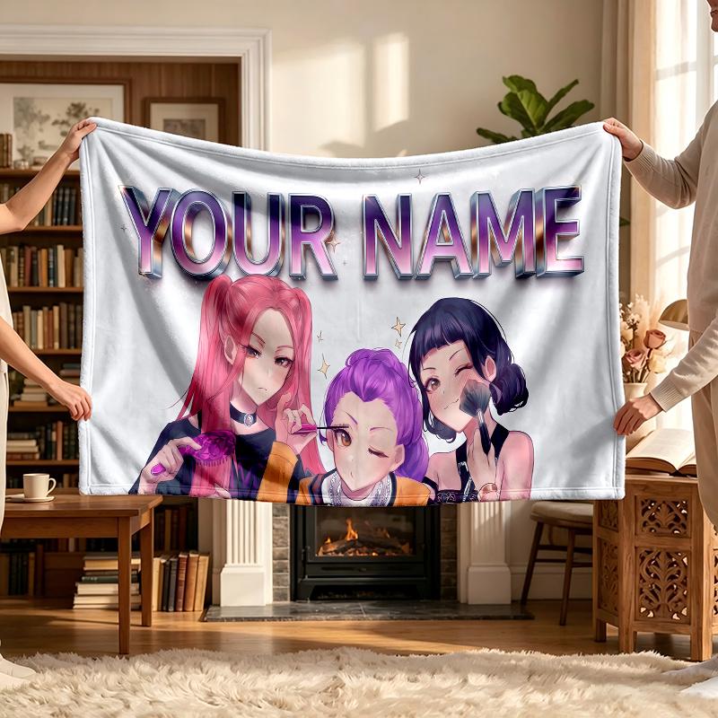 Kpop Girl Group (45) Personalized Name Blanket Soft Cozy Gift for Sofa Bed Couch Home Decoration