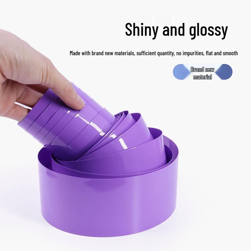 Purple Flame Retardant PVC Heat Shrink Tubing for 18650 Lithium Battery Pack Insulation